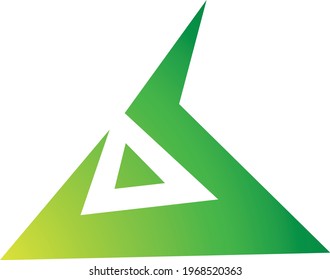 Letter A Logo Designs. Creative abstract vector letter A icons with blue and orange colors.