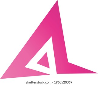 Letter A Logo Designs. Creative abstract vector letter A icons with blue and orange colors.