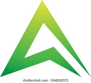 Letter A Logo Designs. Creative abstract vector letter A icons with blue and orange colors.