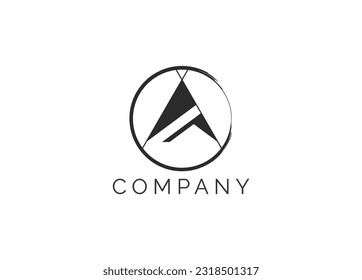 A letter logo editable vector eps 10