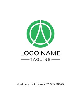A letter logo, eiffel towel object, green color, suitable for business, sport, and otomotive
