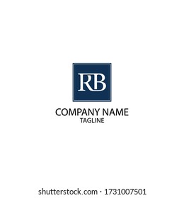 letter logo with elements r and b. Can be used for law firms.
