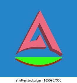 A letter logo with exclusive vector design various colors