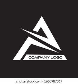 A letter logo with exclusive vector design various colors
