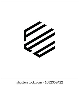 Letter Logo FFC Vector Design