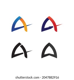 Diseño de ilustraciones de iconos de vectores de plantillas de letras y tipos de letra