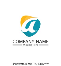 Ein Logo und eine Schriftart, Vektorsymbol-Design