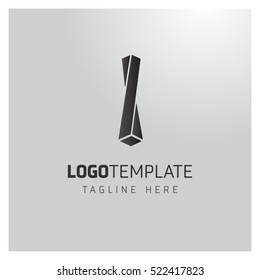 I letter logo formed by twisted lines. Twist Idea logo,Idea logo,Vector Logo Template, vector design template elements for your application or corporate identity