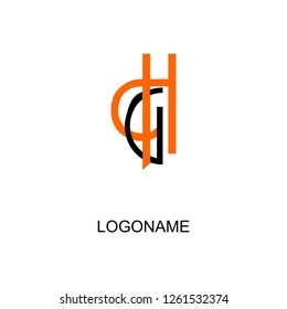 Letter Logo GH Design INITIAL