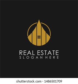 Letter A logo graphic vector real estate