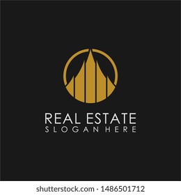 Letter A logo graphic vector real estate