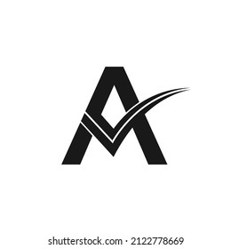 A letter logo grow sing