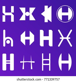 Letter Logo H Monogram Style