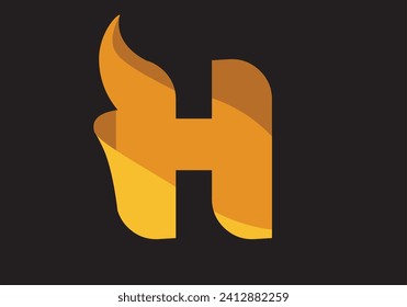 Letter logo H vector for company.
