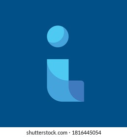 Letter I logo and icon