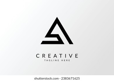 Letter A logo, A icon