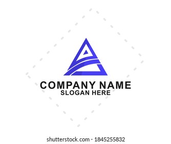 A Letter Logo Icon Abstract Template Illustration Design. Vector EPS 10.