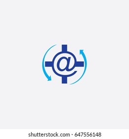letter logo, icon arrow
