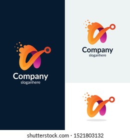 Letter A Logo icon. Creative Design with dot shape letter A for business, technology, finance, network, start up and more brand.