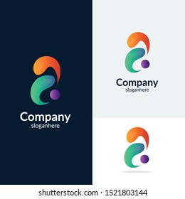 Letter A Logo icon. Creative Design with dot shape letter A for business, technology, finance, network, start up and more brand.