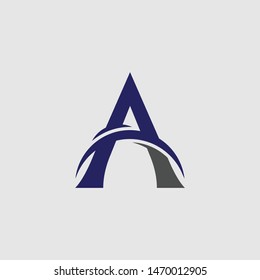 A letter logo and icon design