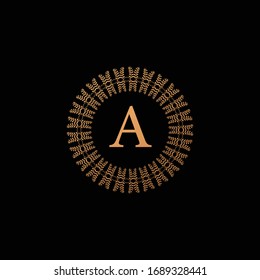 Diseño de icono de logotipo Carta A 
