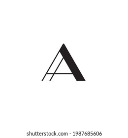 Letter A logo or icon design