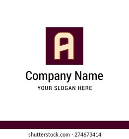 Letter a logo icon design | alphabet letter | Stylish Colorful typographic template elements | shiny icon template | corporate identity