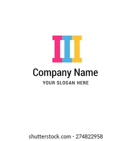 Letter I logo icon design | alphabet letter | Stylish Colorful typographic template elements | shiny icon template | corporate identity