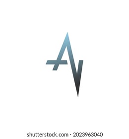 Letter A logo icon design concept illustration