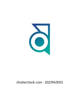 Ilustración de diseño de icono de logotipo Carta A