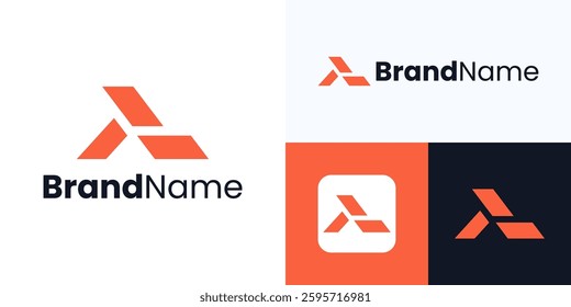Letter A logo icon design, Creative simple modern icon A for identity symbol, Letter A vector premium illustration, Initial AL logo for Business identity, Technology, Construction, Architecture, ETC.