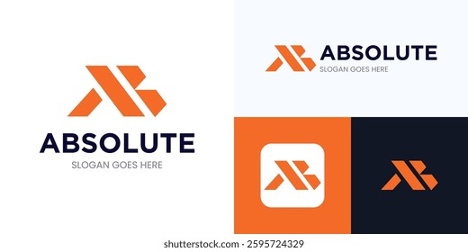 Letter A logo icon design, Creative simple modern icon A for identity symbol, Letter A vector premium illustration, Initial AB logo for Business identity, Technology, Construction, Architecture, ETC.