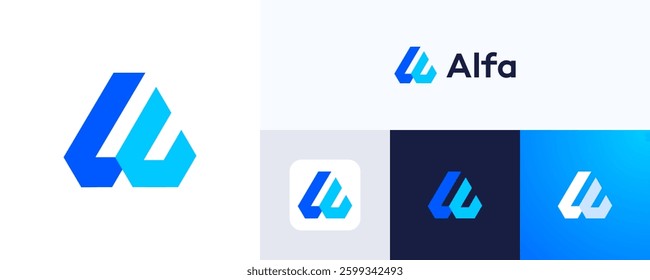 Letter A logo icon design, Creative simple modern icon A for identity symbol, Letter A vector illustration, Initial A logo for Business identity, Technology, Construction, Architecture, ETC