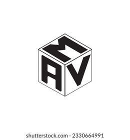 Diseño del icono del logotipo de la carta en Cube.