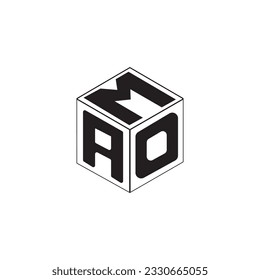 Diseño del icono del logotipo de la carta en Cube.