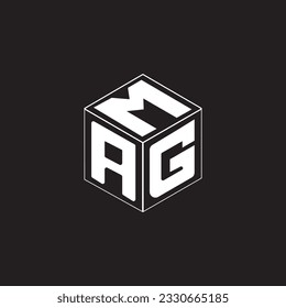 Diseño del icono del logotipo de la carta en Cube.