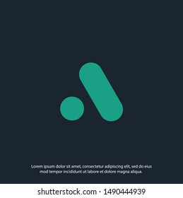 Letter A logo icon design element