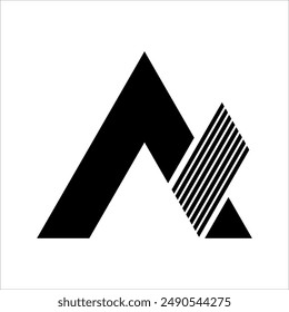 Elemento de diseño de icono de letra A