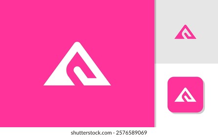 A letter logo icon design simple golden ratio
