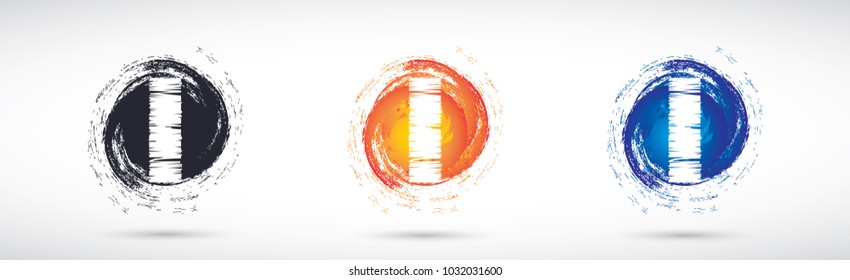 Letter I logo icon design template elements