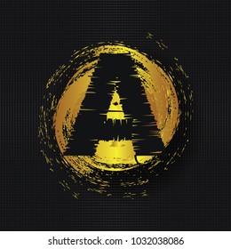 Letter A logo icon design template elements