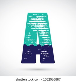 Letter A logo icon design template elements