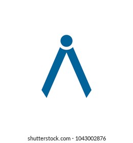 Letter A logo icon design template elements. Vector color sign.
