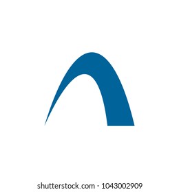 Letter A logo icon design template elements. Vector color sign.
