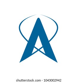 Letter A logo icon design template elements. Vector color sign.
