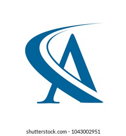 Letter A logo icon design template elements. Vector color sign.
