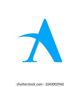 Letter A logo icon design template elements. Vector color sign.
