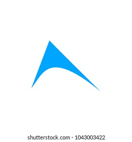 Letter A logo icon design template elements. Vector color sign.