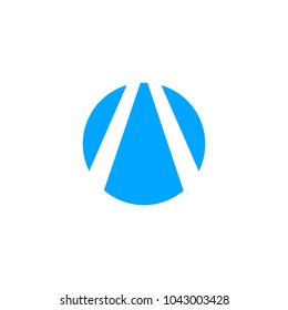 Letter A logo icon design template elements. Vector color sign.